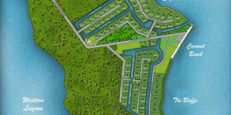 Master Plan Showing Sold and Available Homesites Current - Phase 1& 2